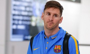  Lionel Messi, existing as a fantastical rebuke to realism. Photograph: Christopher Jue/EPA 