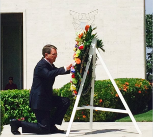 US defense chief visits Manila American Cemetery   ABS CBN News