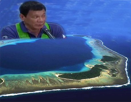 杜特地表示：「中国已经开始在黄岩岛填海造岛，那里又将会有新的争议出现。」