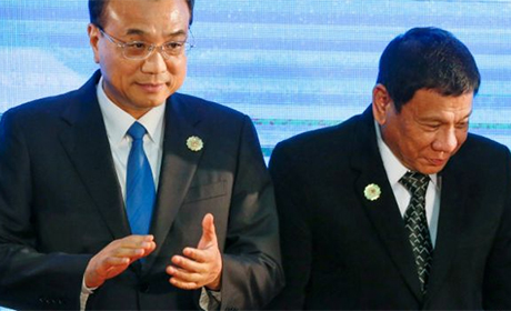 出访中国归来，杜特地盛赞中国。