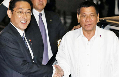 菲律宾总统杜特地今天搭机抵达日本，展开为期三天的访问。