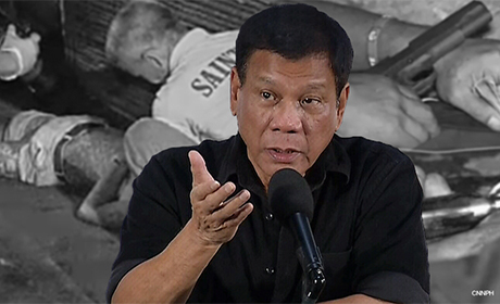 菲律宾总统杜特地在马拉坎南宫为菲国2016年男子杰出青年颁奖，他在致词时说，「我知道有人被杀，这并没有带给我快乐。」