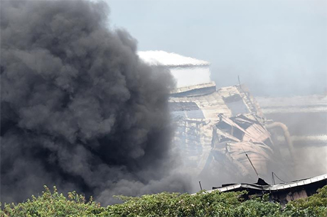 马尼拉以南甲美地省加工出口区日商工厂1日发生的大火，3日下午4时扑灭。