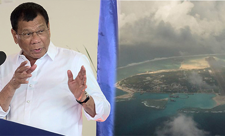 菲律宾总统杜特地19日说，他无法阻止中国在菲律宾西岸附近一处有争议浅滩进行建设，因为中国太过强大。