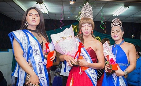 菲律宾粗鲁小姐选美比赛三名佳丽。