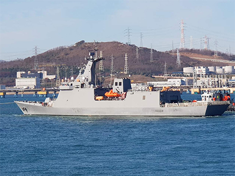 菲律宾海军即将拥有的BRP何塞•黎萨尔（Jose Rizal）号护卫舰将在韩国附近海域测试，该护卫舰是由南韩现代重工集团建造的。