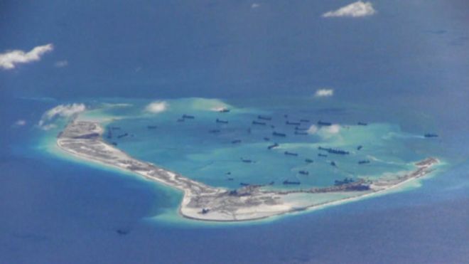 菲律宾声称对中国目前占据的美济礁拥有主权